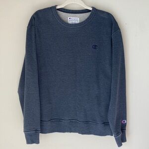 Champion Vintage Crewneck Sweatshirt Classic Logo Navy Blue Men's Size Large